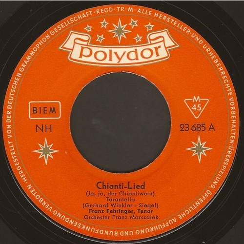 7", Single Franz Fehringer - Chianti-Lied / Frühling In Sorrent