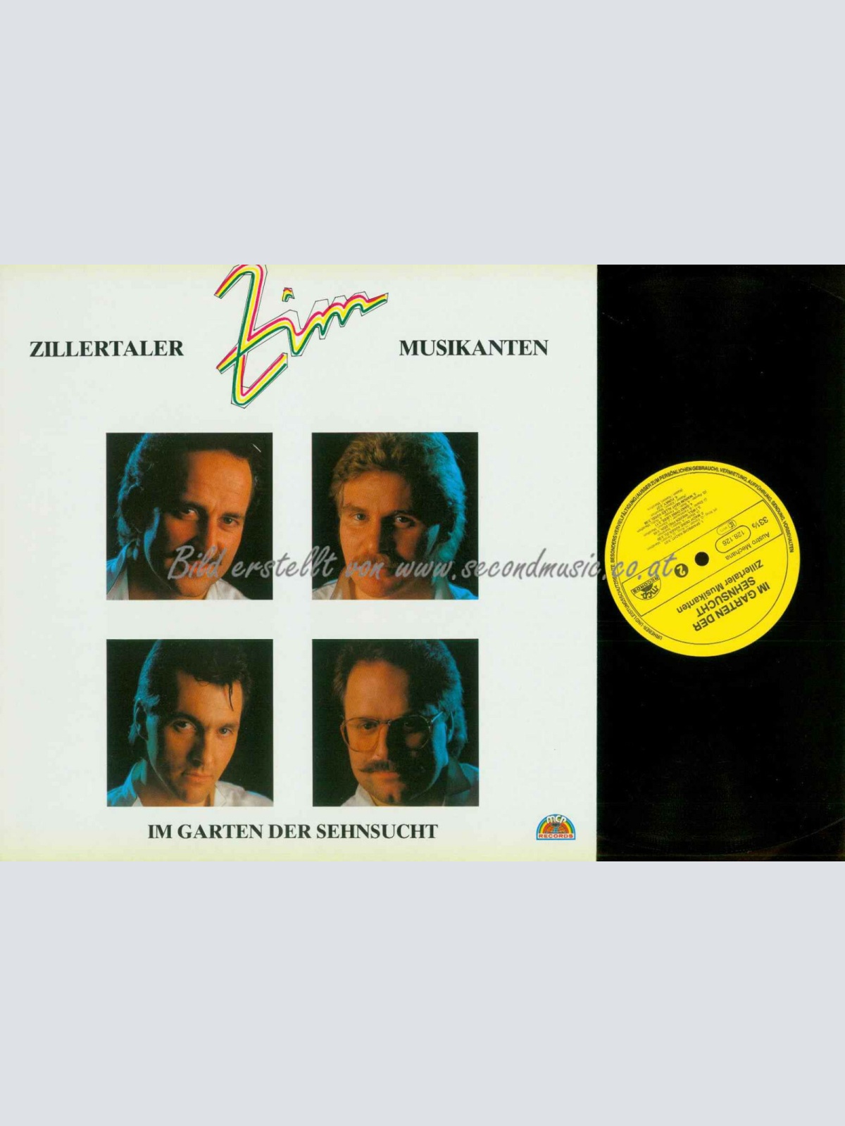 LP-ZIM-Zillertaler Musikanten  – Im Garten Der Sehnsucht /   NM