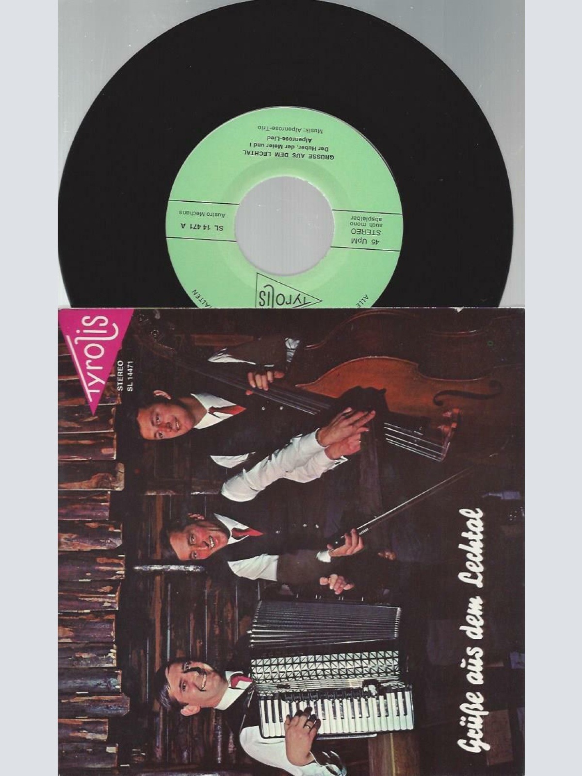 7" Alpenrose Trio --Grüße aus dem Lechtal
