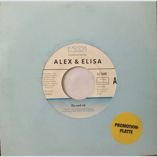 7", Single Alex & Elisa - Du Und Ich / Zurück Zu Dir