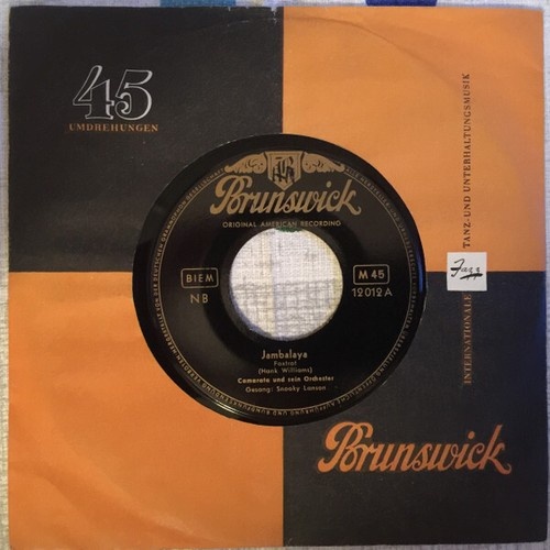 7", Single, Mono Snooky Lanson - Jambalaya (On The Bayou) /  Veradero