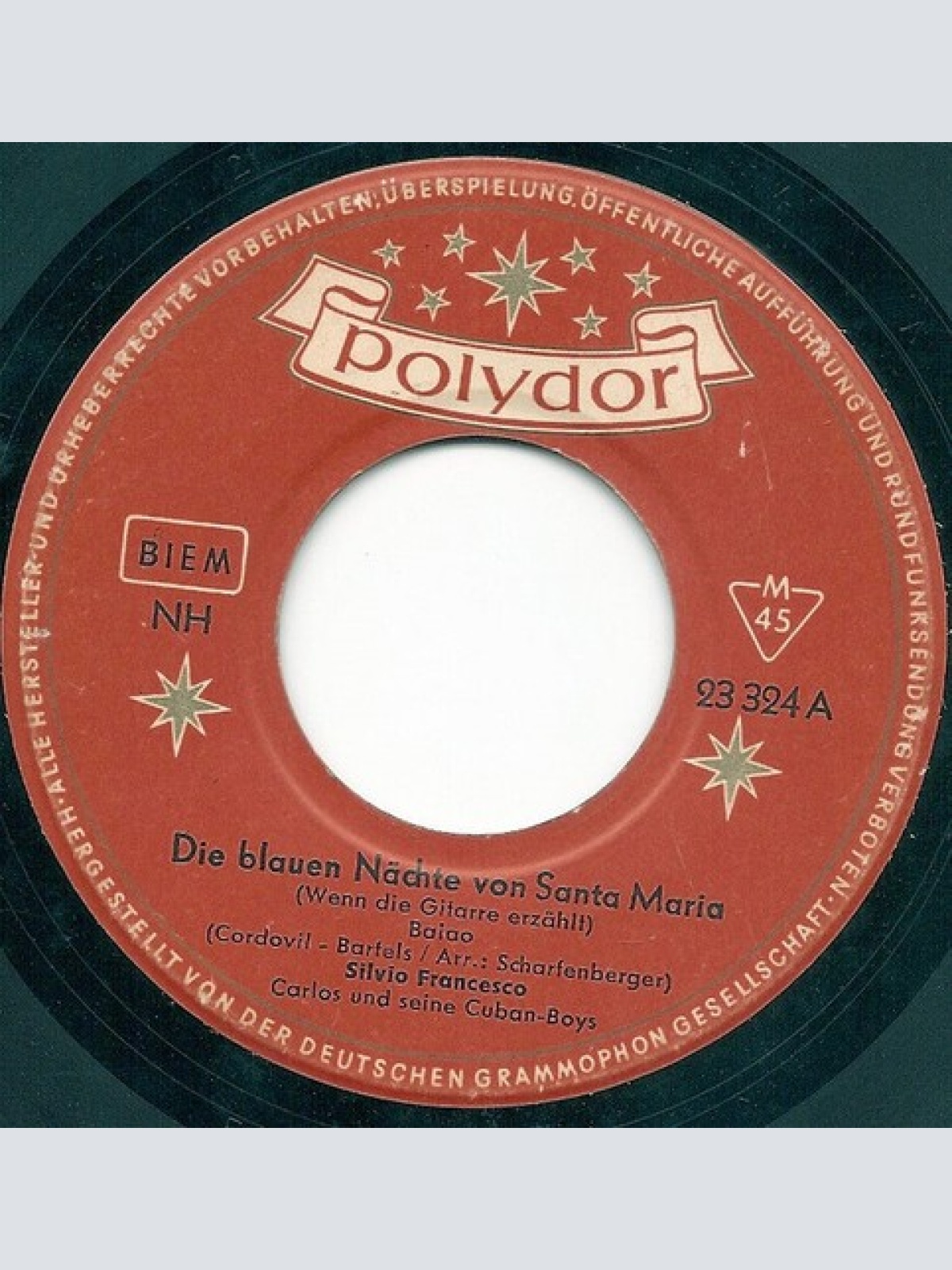 7", Single, Mono Silvio Francesco, Carlos Und Seine Cuban-Boys - Die Blauen N...