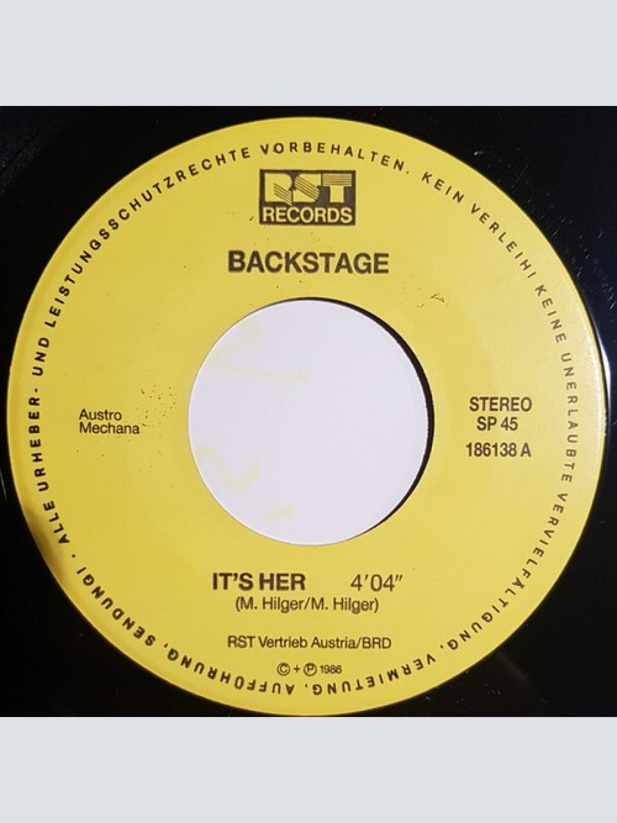 7", Single Backstage (4) - It's Her