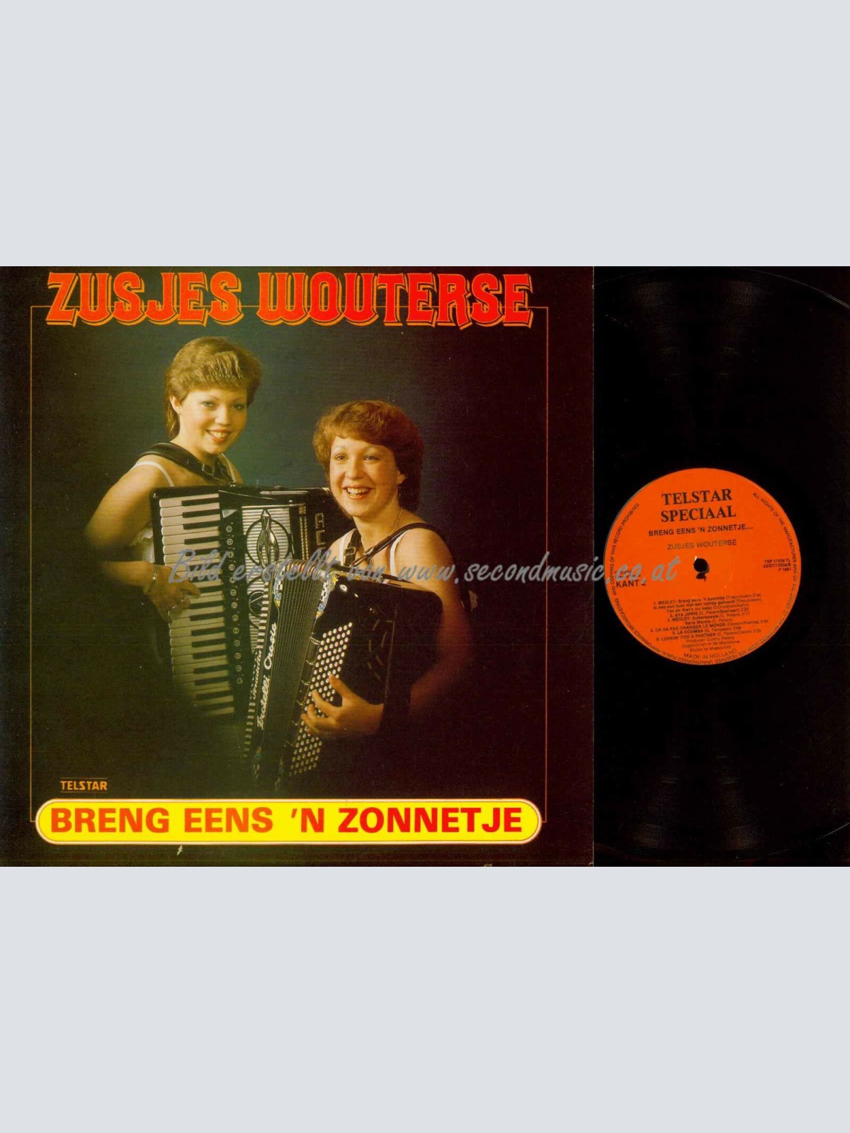 LP--Zusjes Wouterse – Breng Eens 'n Zonnetje / NM