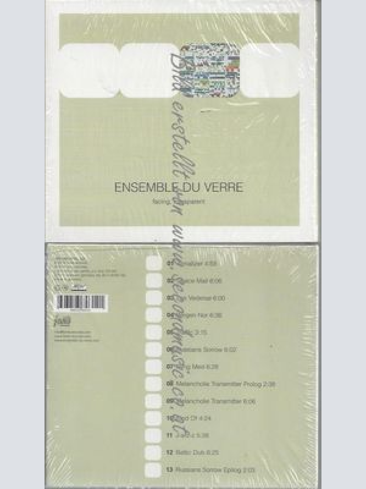 CD--ENSEMBLE DU VERRE--FACING,TRANSPARENT
