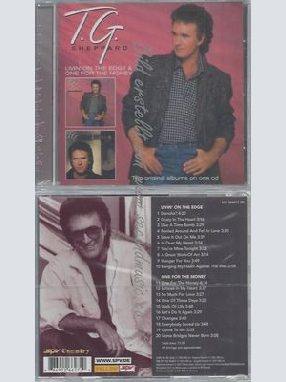 CD--ONE FOR THE MONEY - ON -/ T.G.SHEPPARD--LIVIN' ON THE EDGE