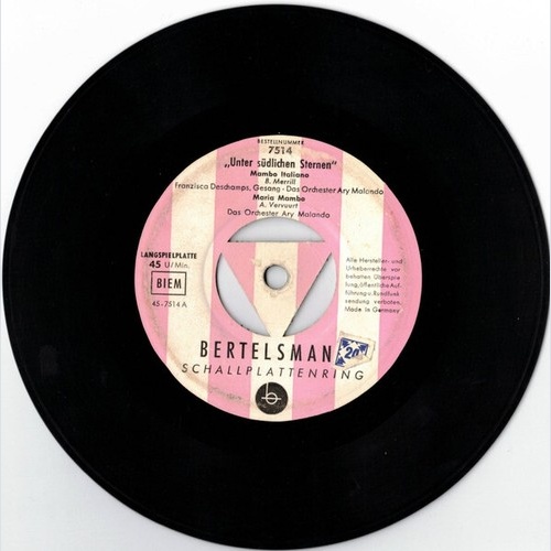 7", EP Malando And His Rumba-Orchestra - Unter Südlichen Sternen