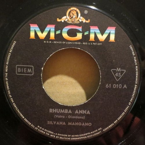 7", Single, Mono Silvana Mangano - Rhumba Anna
