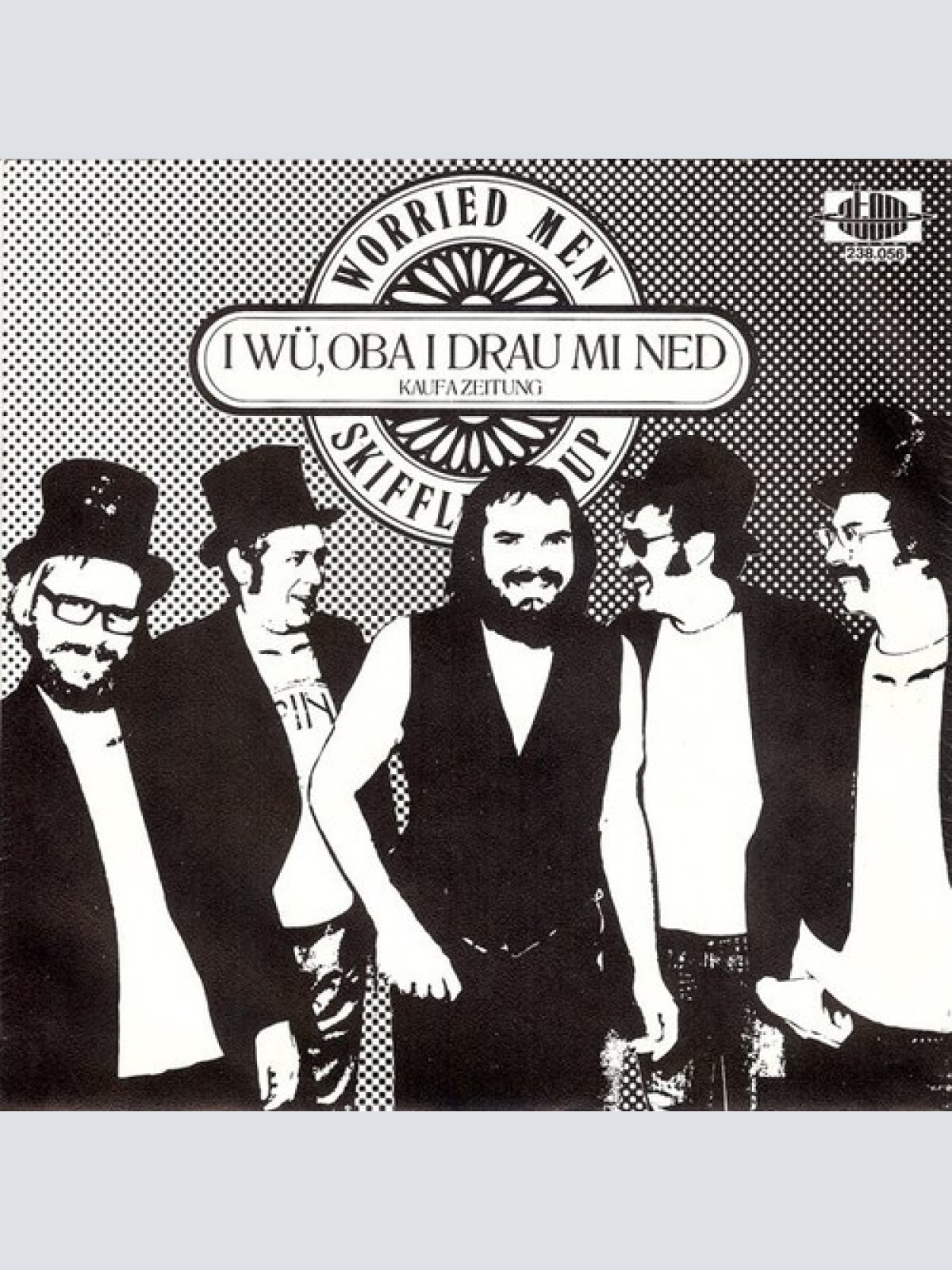 7", Single Worried Men Skiffle Group - I Wü, Oba I Drau Mi Ned