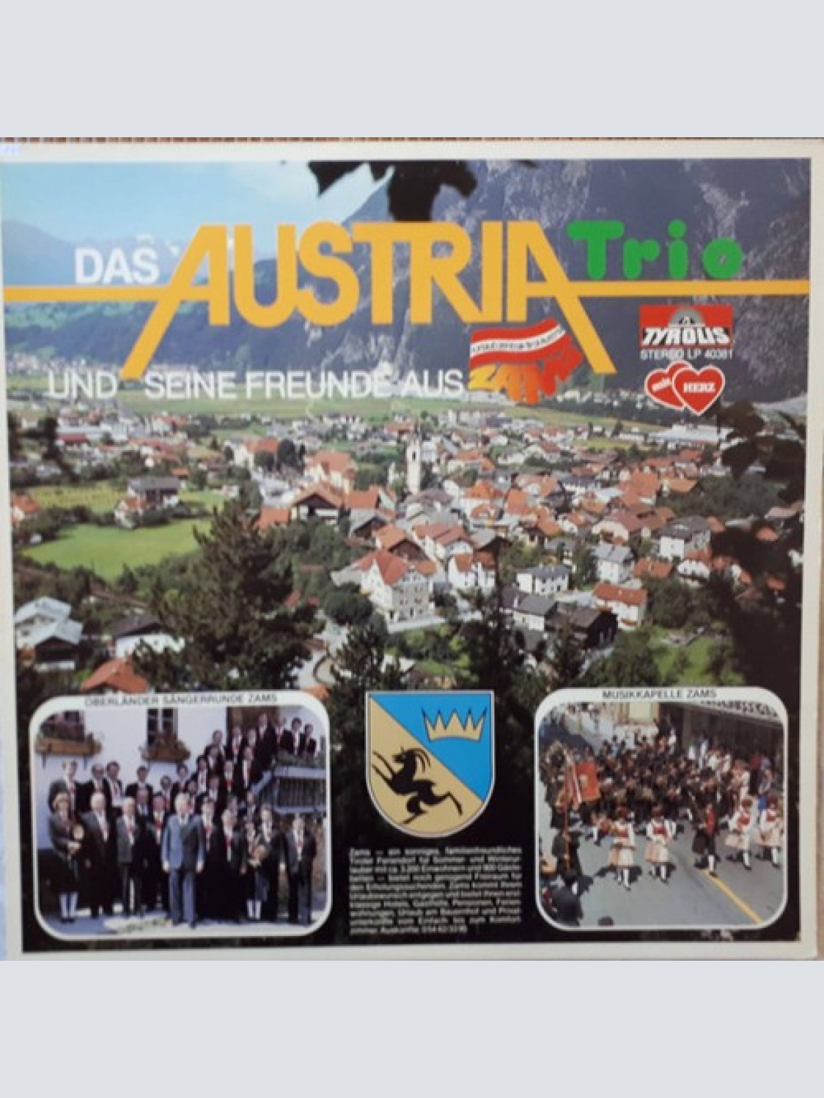 LP, Album Austria Trio - Mein Schönes Zams