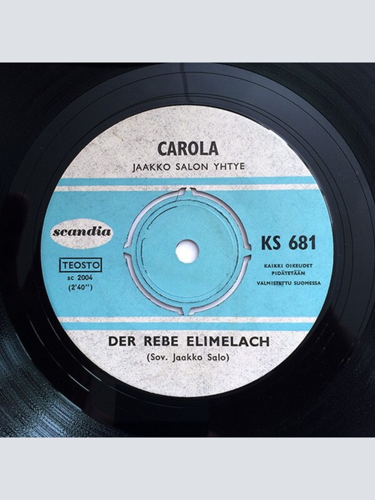 7", Single Carola (2) - Der Rebe Elimelach / Rosinkes Und Mandeln