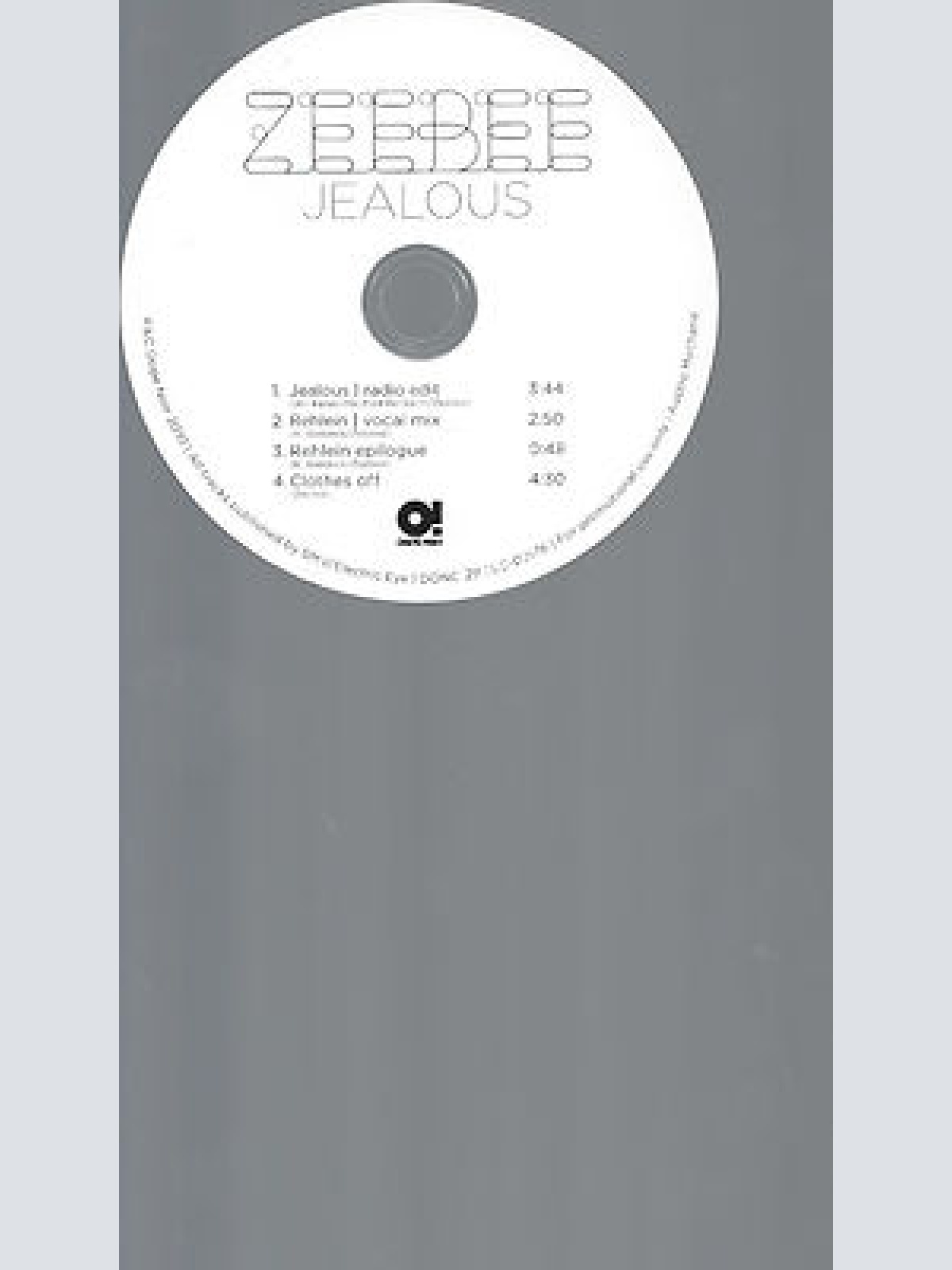 CD-ZEEBEE JEALOUS--PROMO
