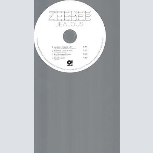 CD-ZEEBEE JEALOUS--PROMO
