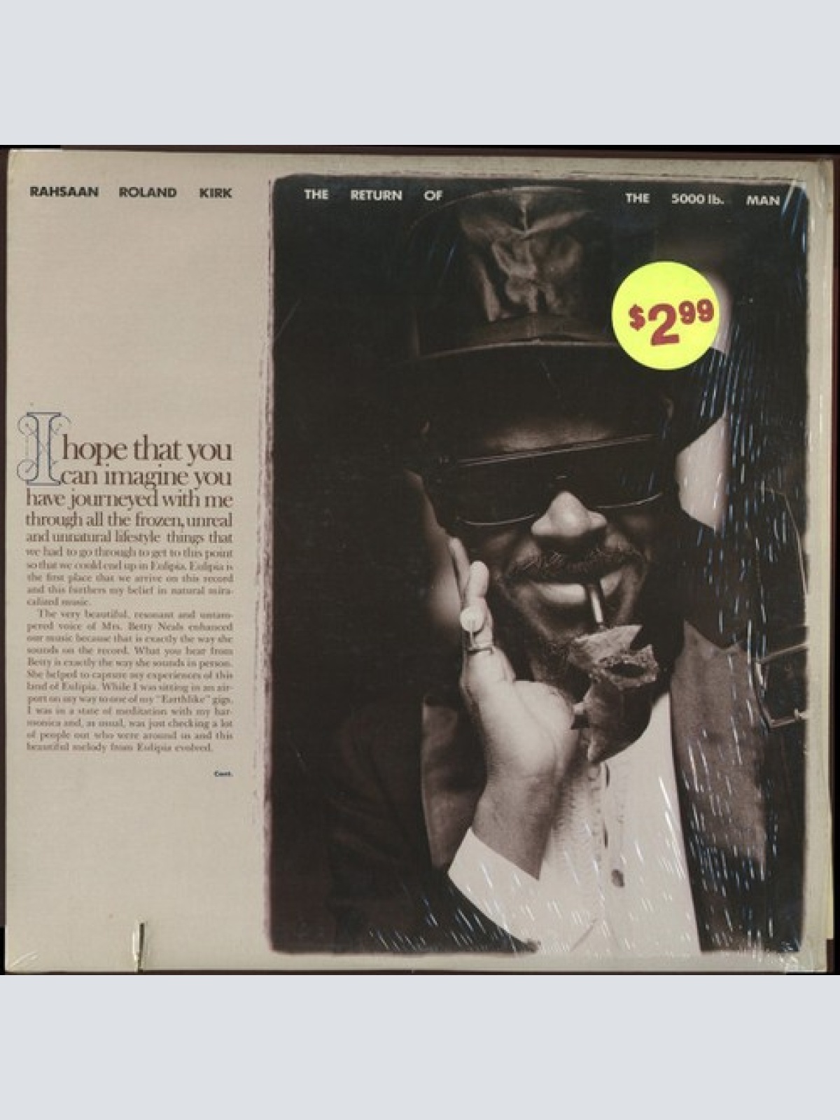 LP, Album Rahsaan Roland Kirk* - The Return Of The 5000 Lb. Man