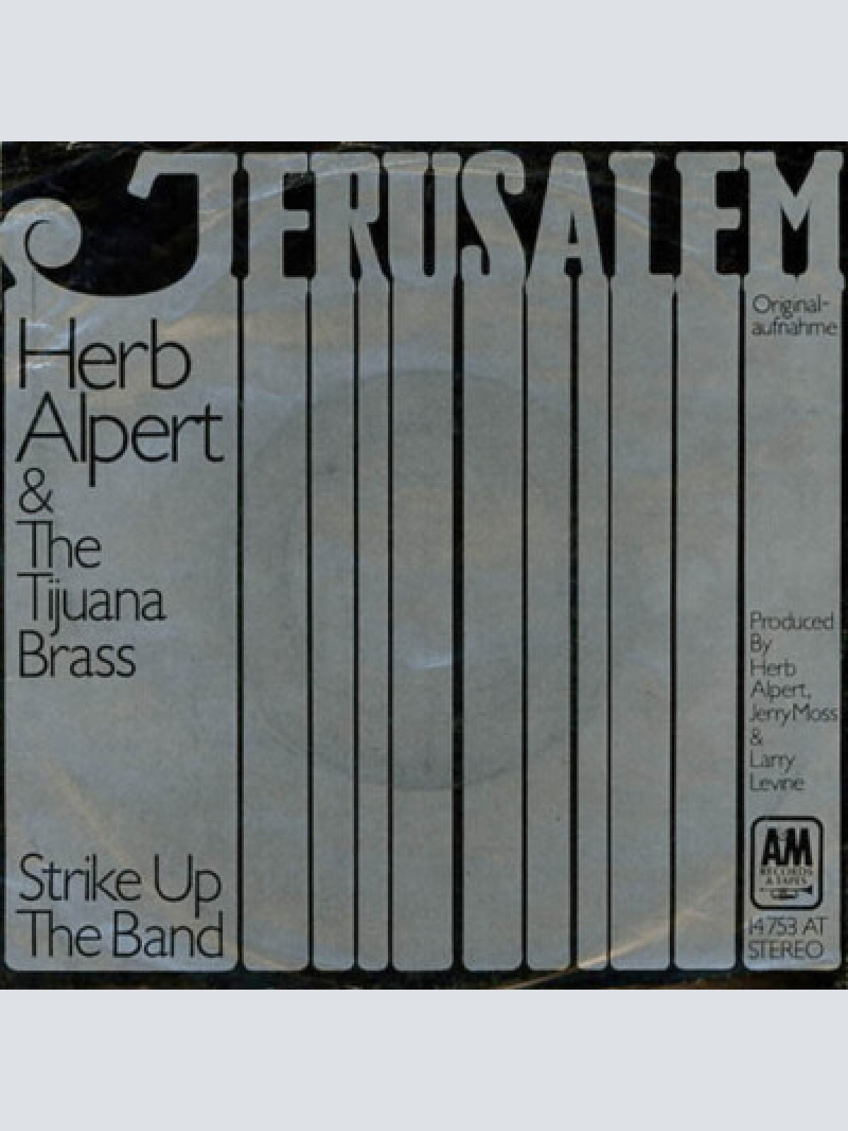 7", Single Herb Alpert & The Tijuana Brass - Jerusalem