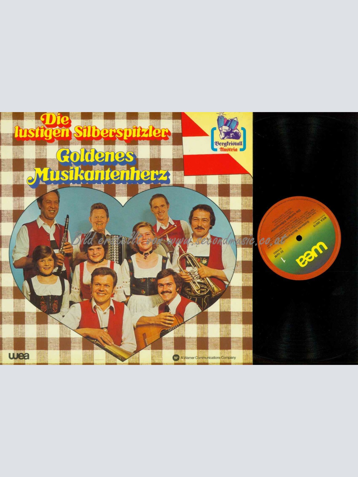 LP-- Die Lustigen Silberspitzler – Goldenes Musikantenherz  / NM