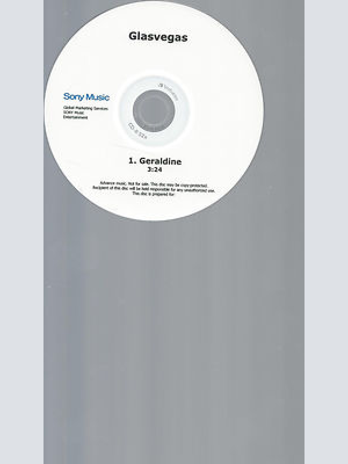 CD-GLASVEGAS GERALDINE --PROMO