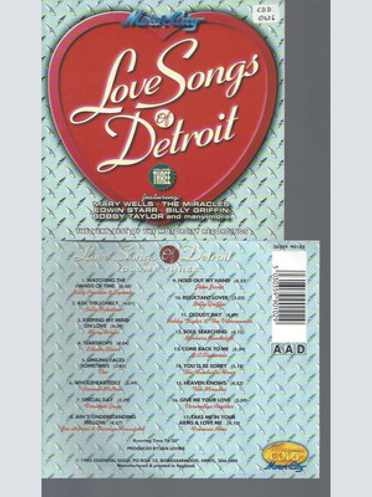 CD-LOVE SONGS DETROIT VOL 3
