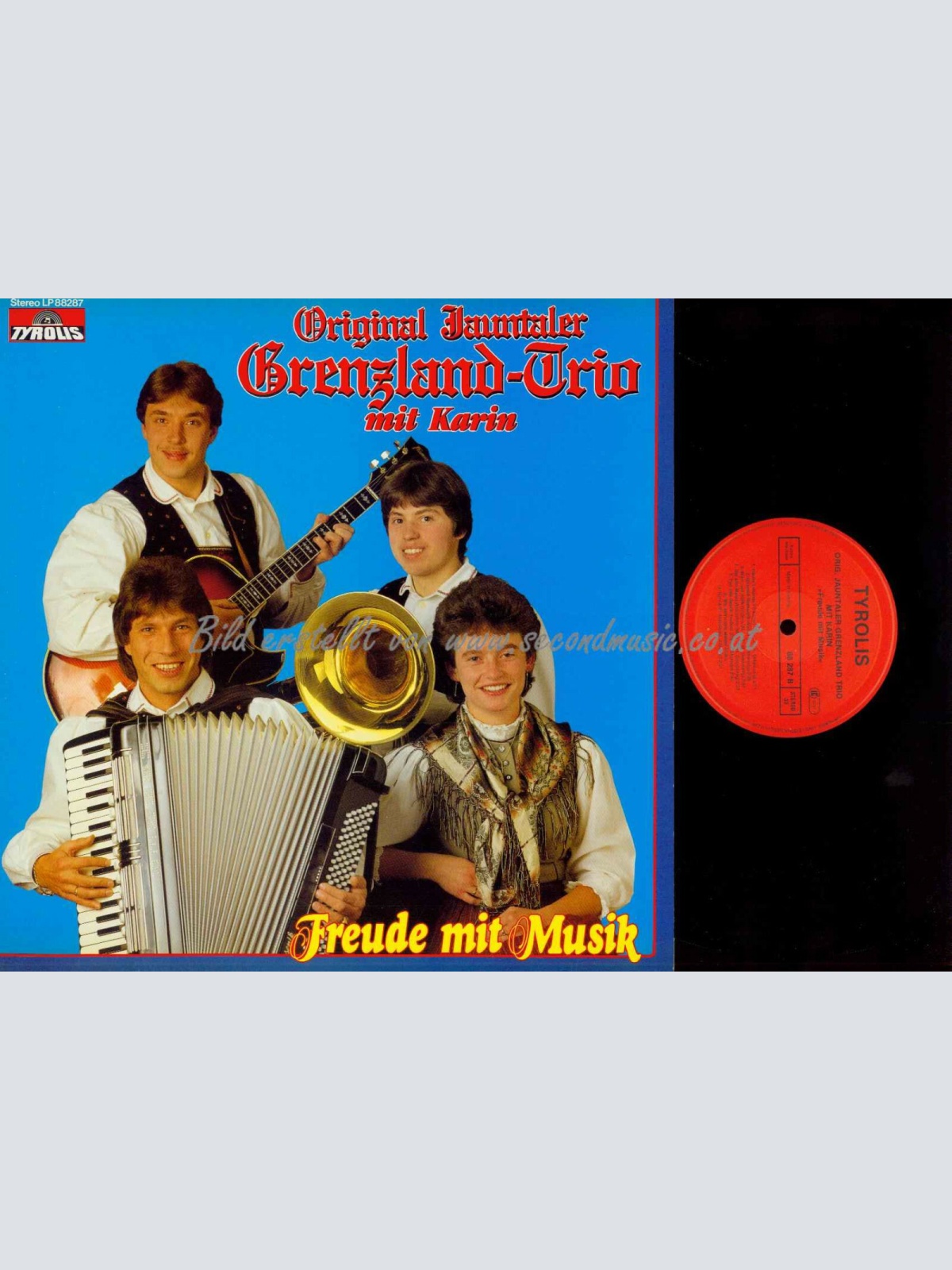 LP-- Original Jauntaler Grenzland Trio Mit Karin – Freude Mit Musik// NM