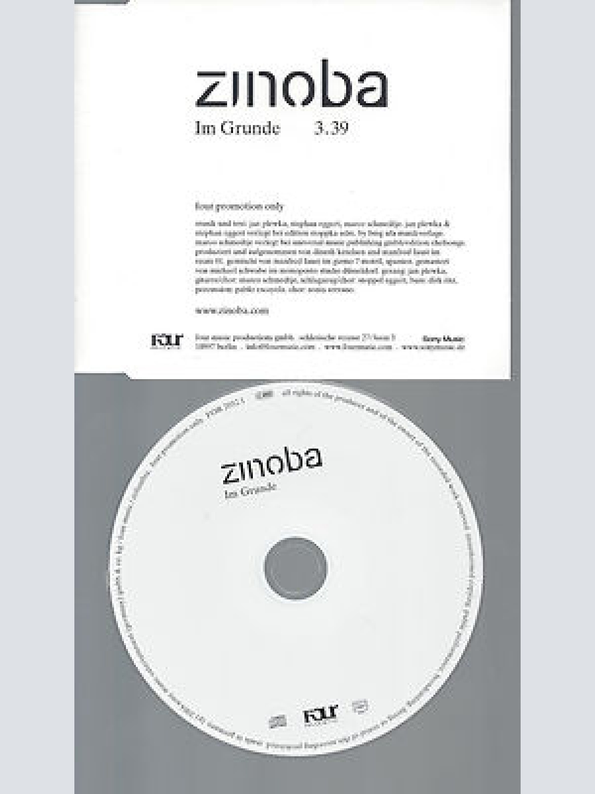 CD-ZINOBA IM GRUNDE-PROMO