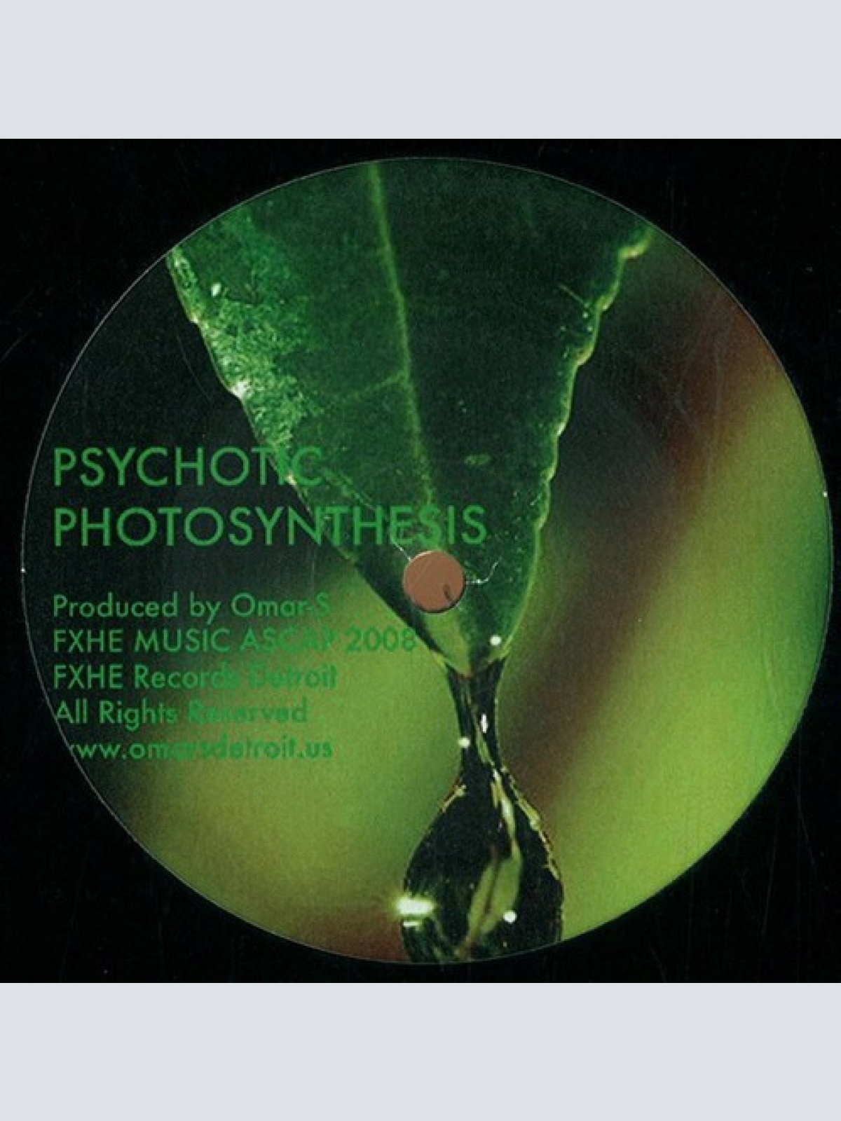 12", S/Sided Omar-S - Psychotic Photosynthesis (No Drum Mix)