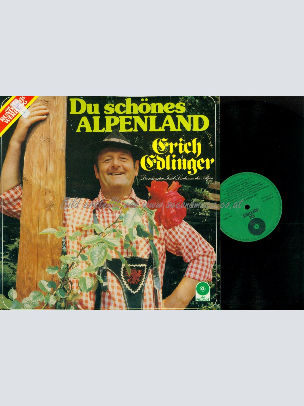 LP--ERICH EDLINGER DU SCHÖNES ALPENLAND // VM RECORDS