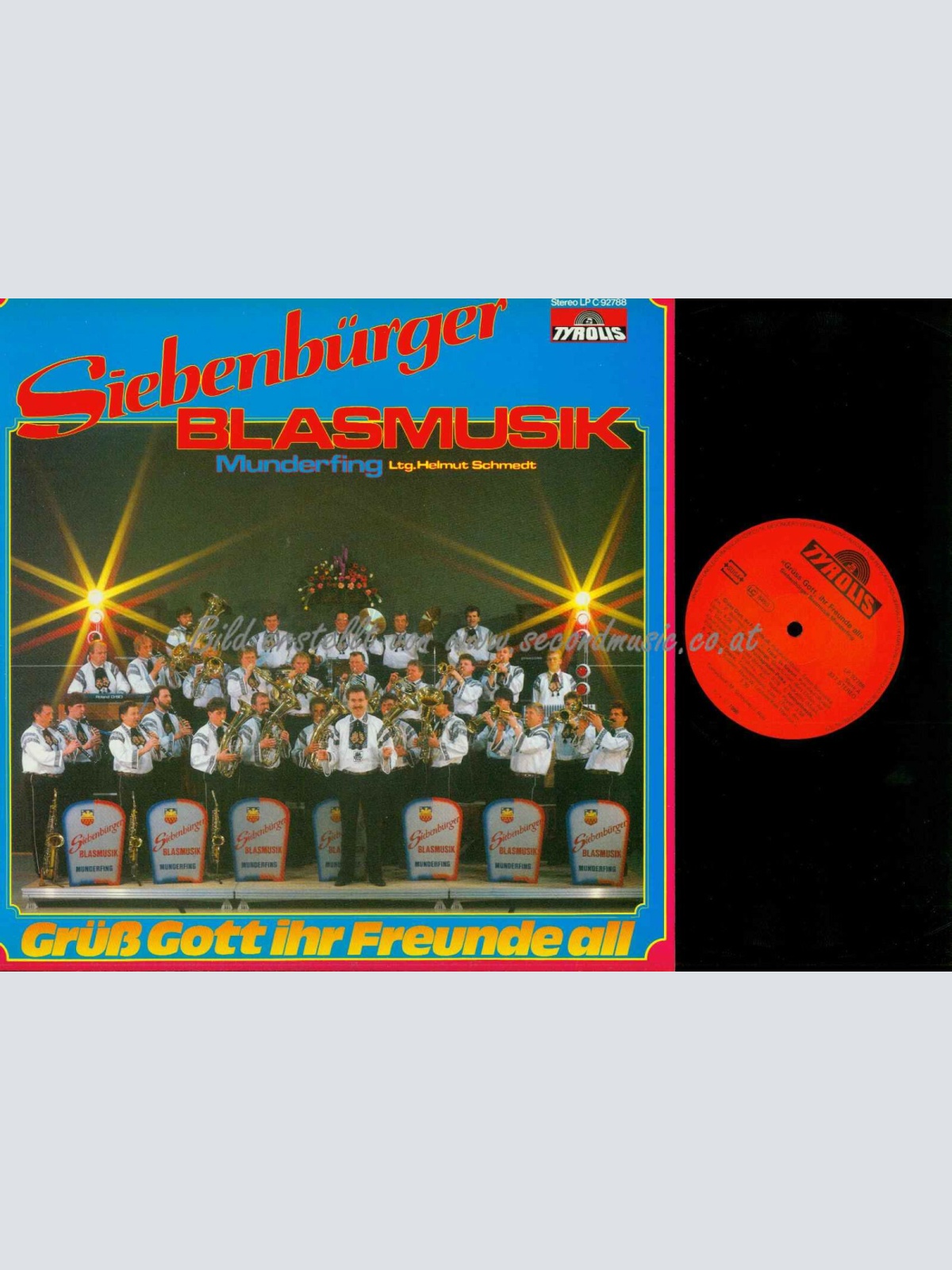 LP-- Siebenbürger Blasmusik -- Grüß Gott ihr Freunde all -- /  NM