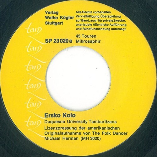 7" Duquesne University Tamburitzans - Ersko Kolo