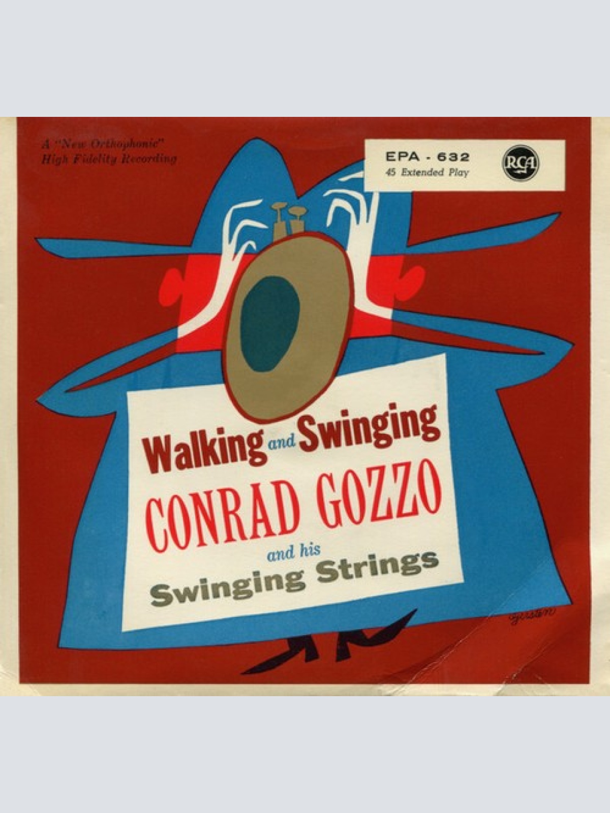 7", EP Conrad Gozzo And His Swinging Strings - Walking And Swinging