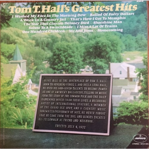 LP, Comp, RE Tom T. Hall - Tom T. Hall's Greatest Hits