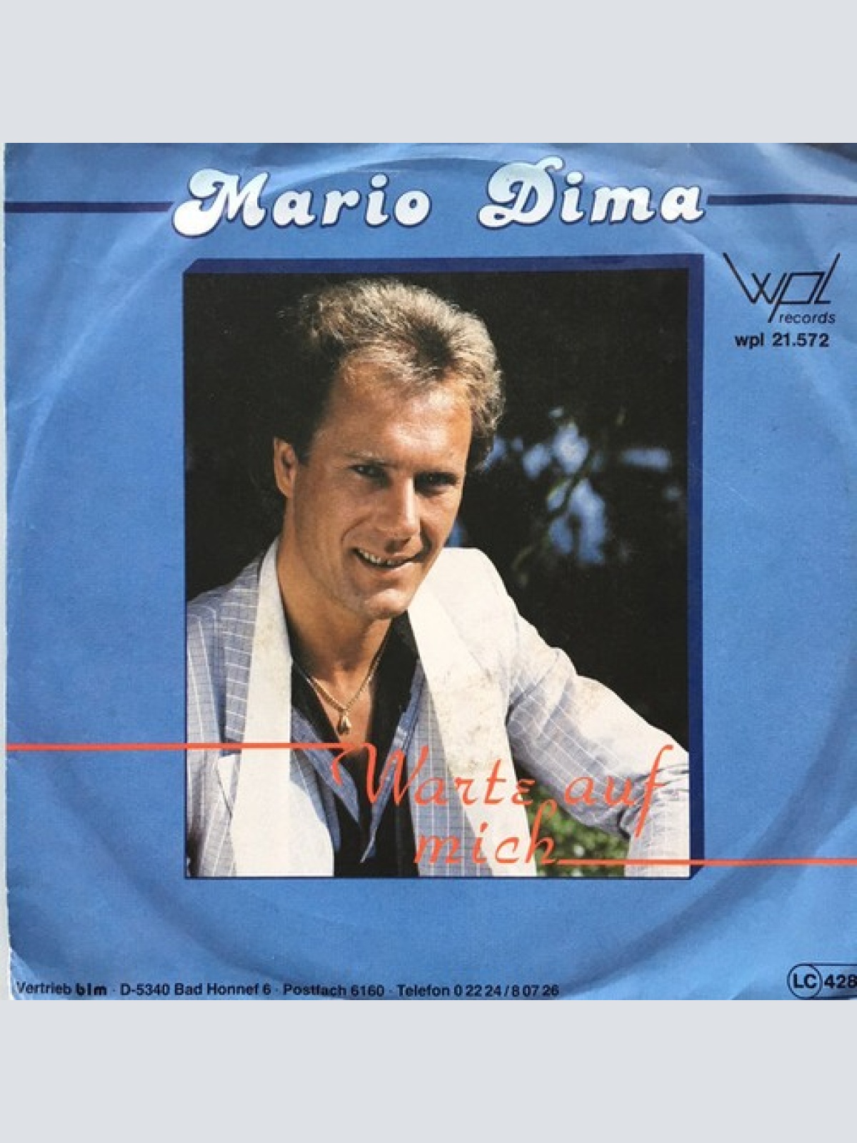 7", Single Mario Dima - Warte Auf Mich