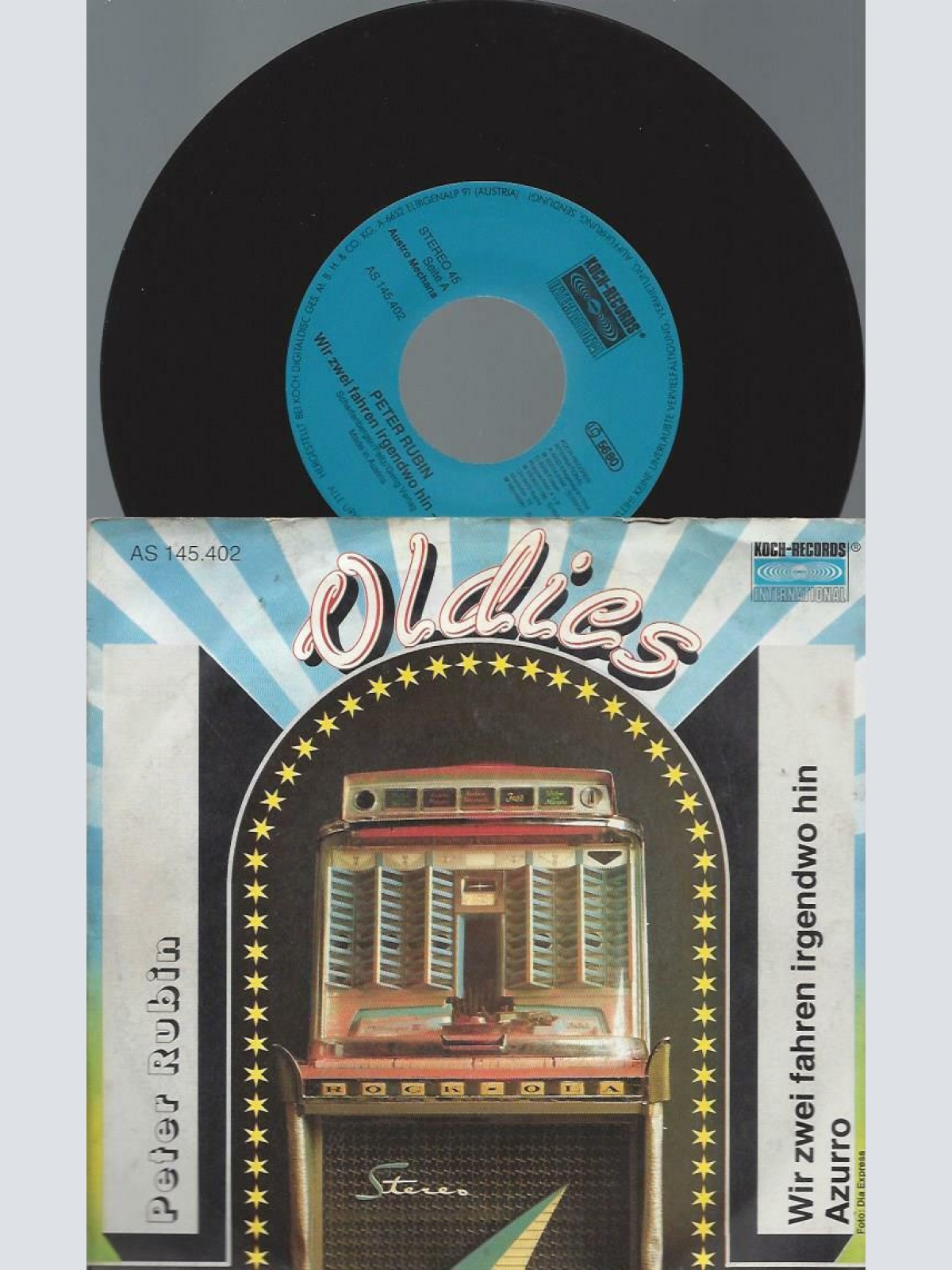 7" Peter Rubin – Wir Zwei Fahren Irgendwo Hin