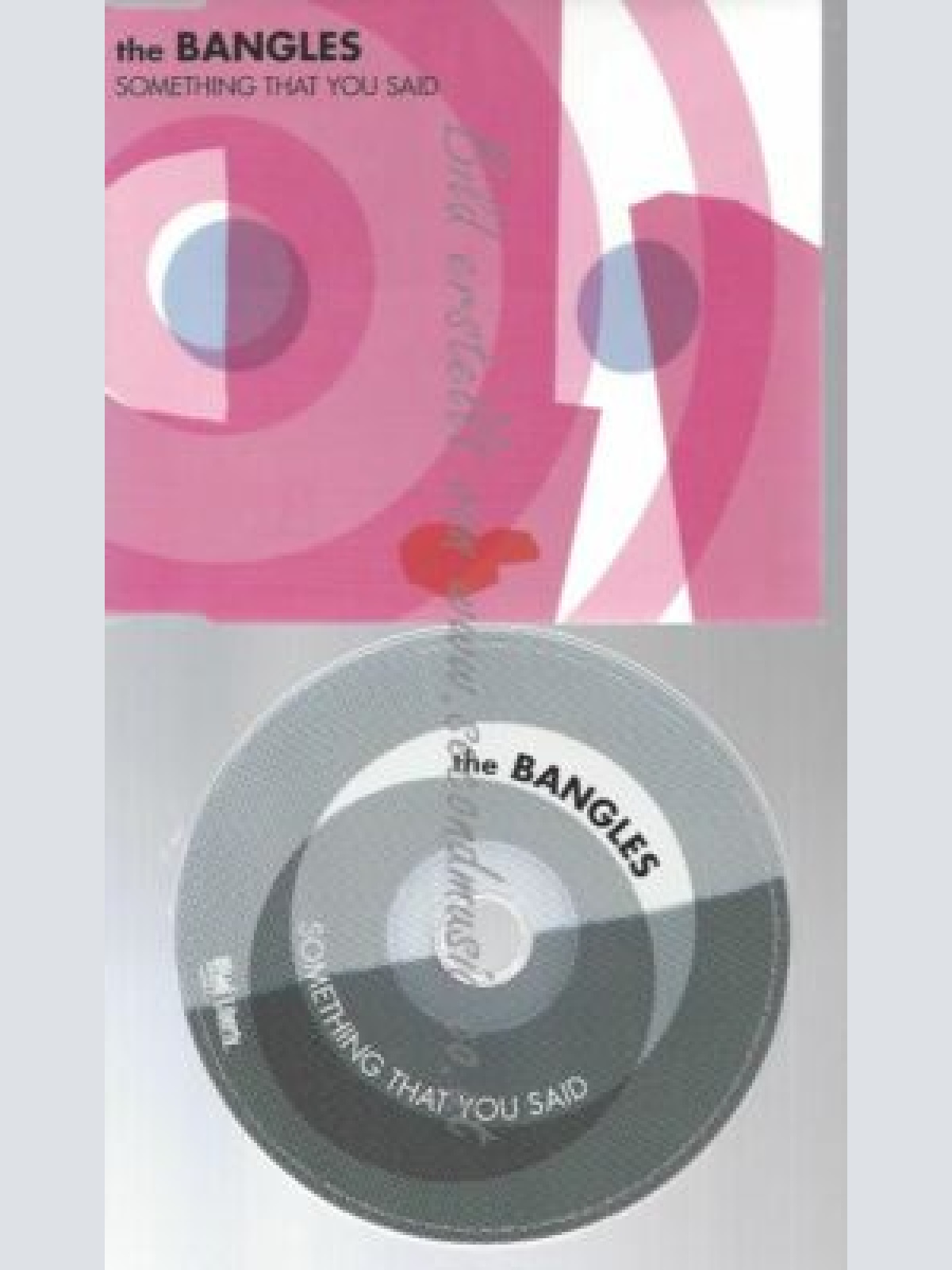 CD--THE BANGLES | --SOMETHING THAT YOU SAID
