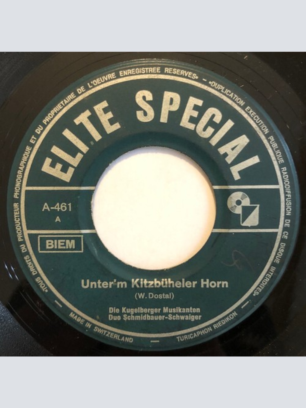 7" Die Kugelberger Musikanten, Duo Schmidbauer-Schwaiger - Unter'm Kitzbühele...