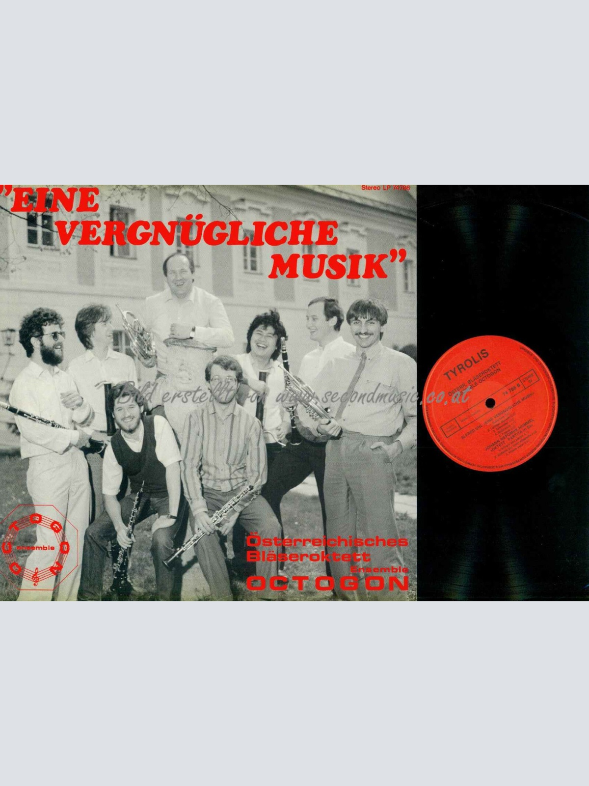LP-- Eine Vergnügliche Musik  -- Österreichisches Bläseroktett Octogon  // NM