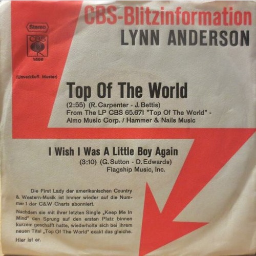 7", Single, Promo Lynn Anderson - Top Of The World