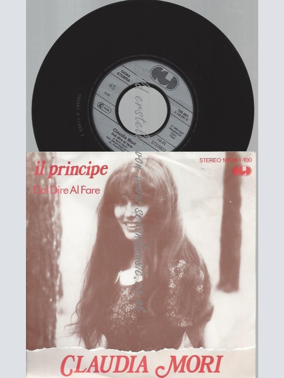 7"    Claudia Mori – Il Principe