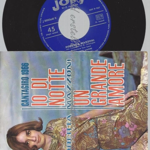 7"  Roberta Mazzoni  Io Di Notte