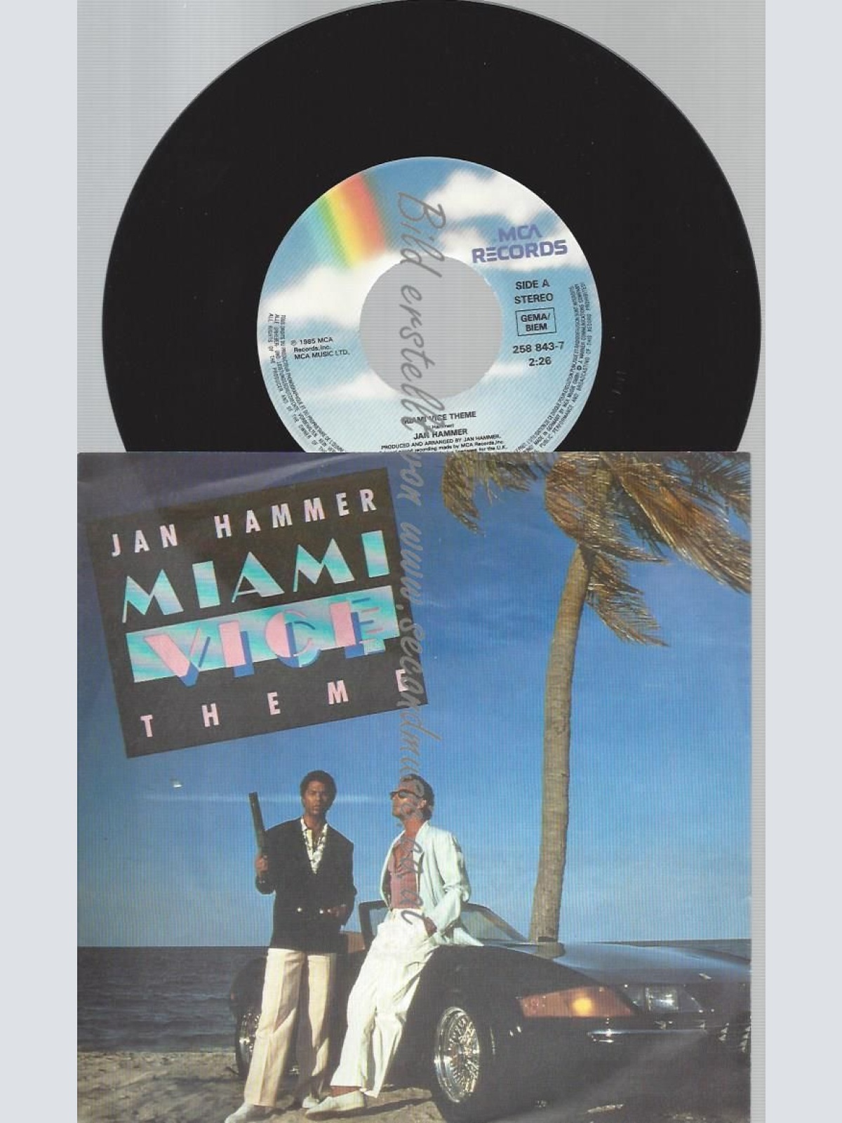 7"    Jan Hammer  Miami Vice Theme