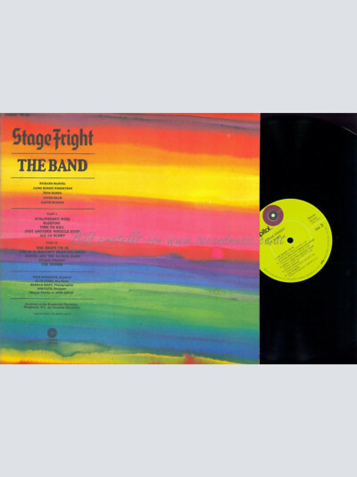 LP-- The Band – Stage Fright --US LP SW-425