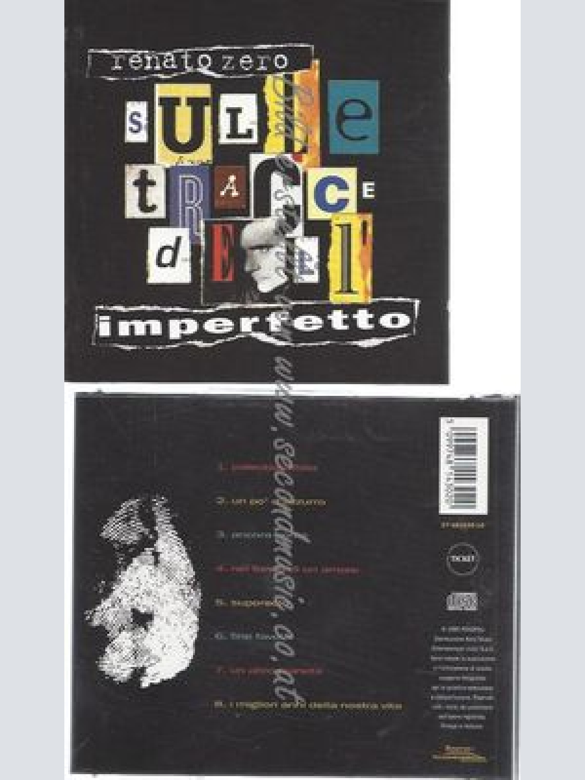 CD--RENATO ZERO--SULLE TRACCE DELL'IMPERFETTO