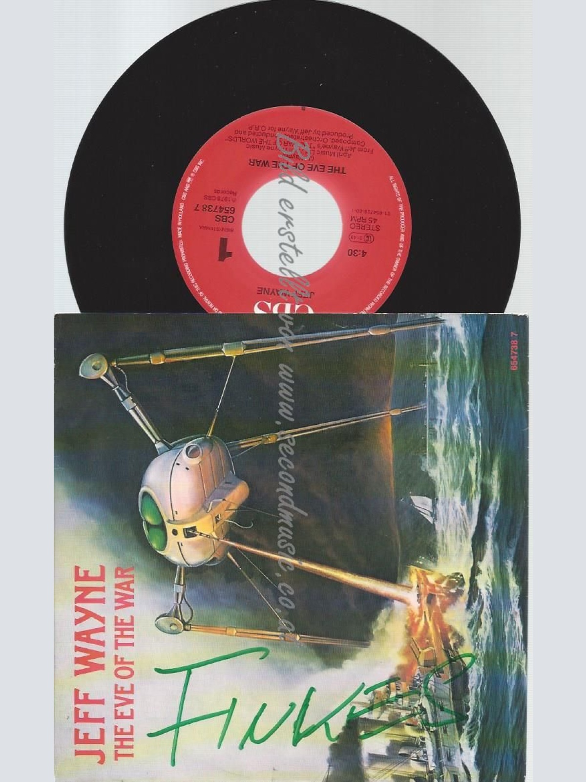 7"    Jeff Wayne – The Eve Of The War