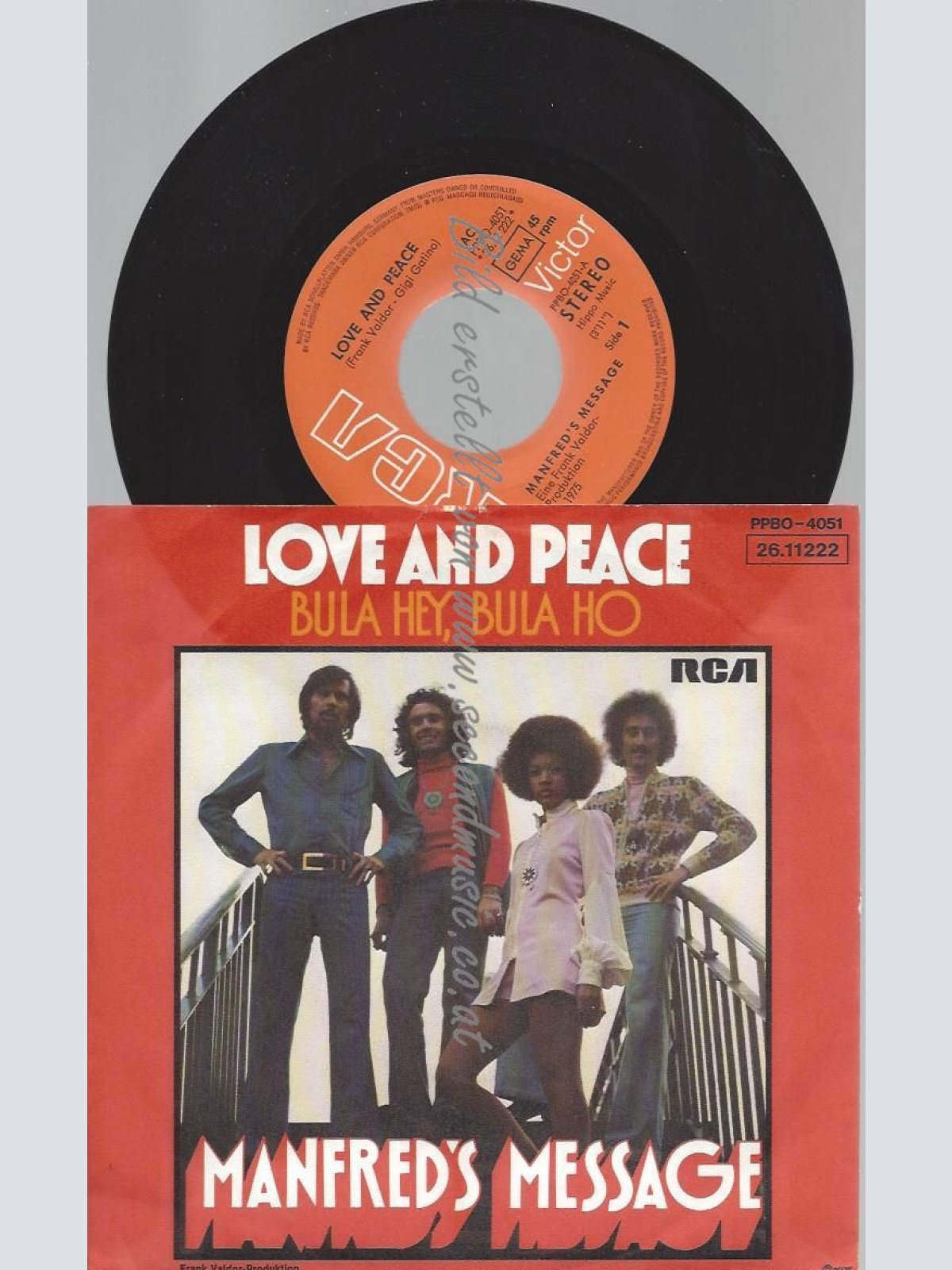 7"  Manfred's Message – Love And Peace