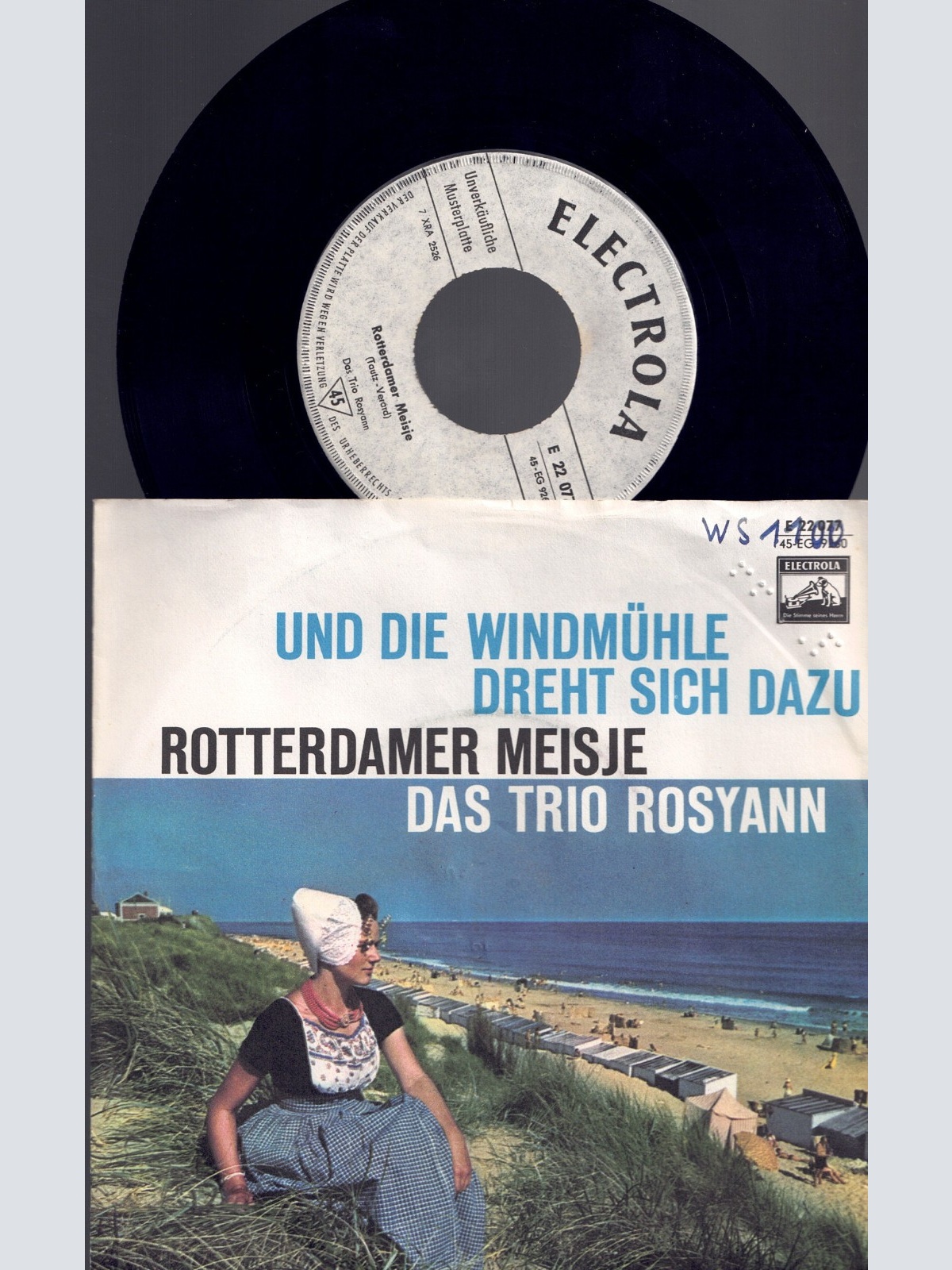 7"  Das Trio Rosyann Und die Windmühle dreht sich dazu   / Promo