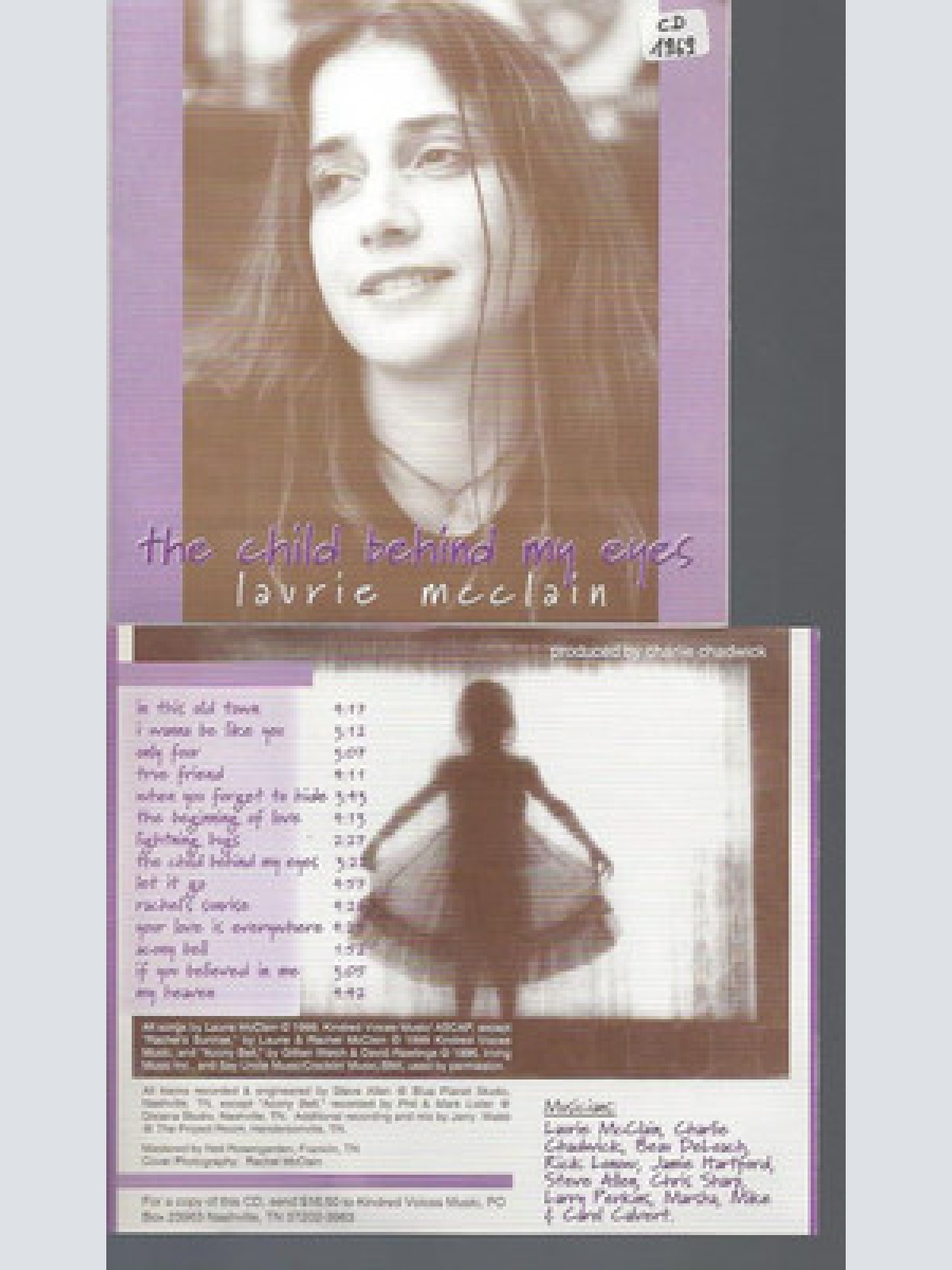 CD-LAURIE MCCLAIN THE CHILD BEHIND MY EYES