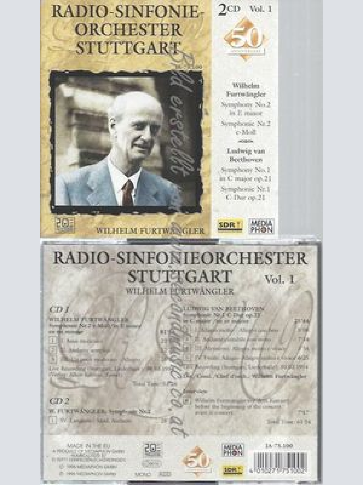 CD--W. FURTWÄNGLER UND L. V. BEETHOVEN-- JAHRE RSO STGT VOL.------