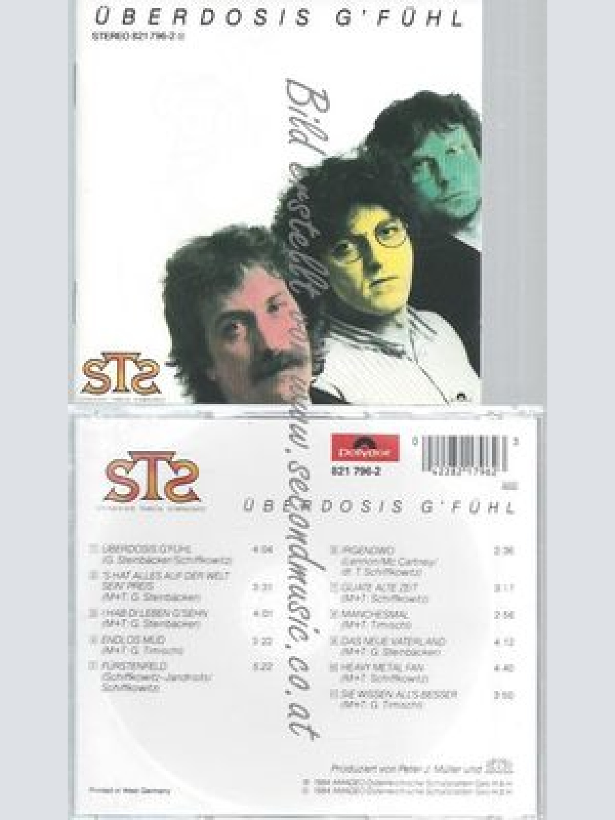 CD--S.T.S.--ÜBERDOSIS G'FÜHL // STS