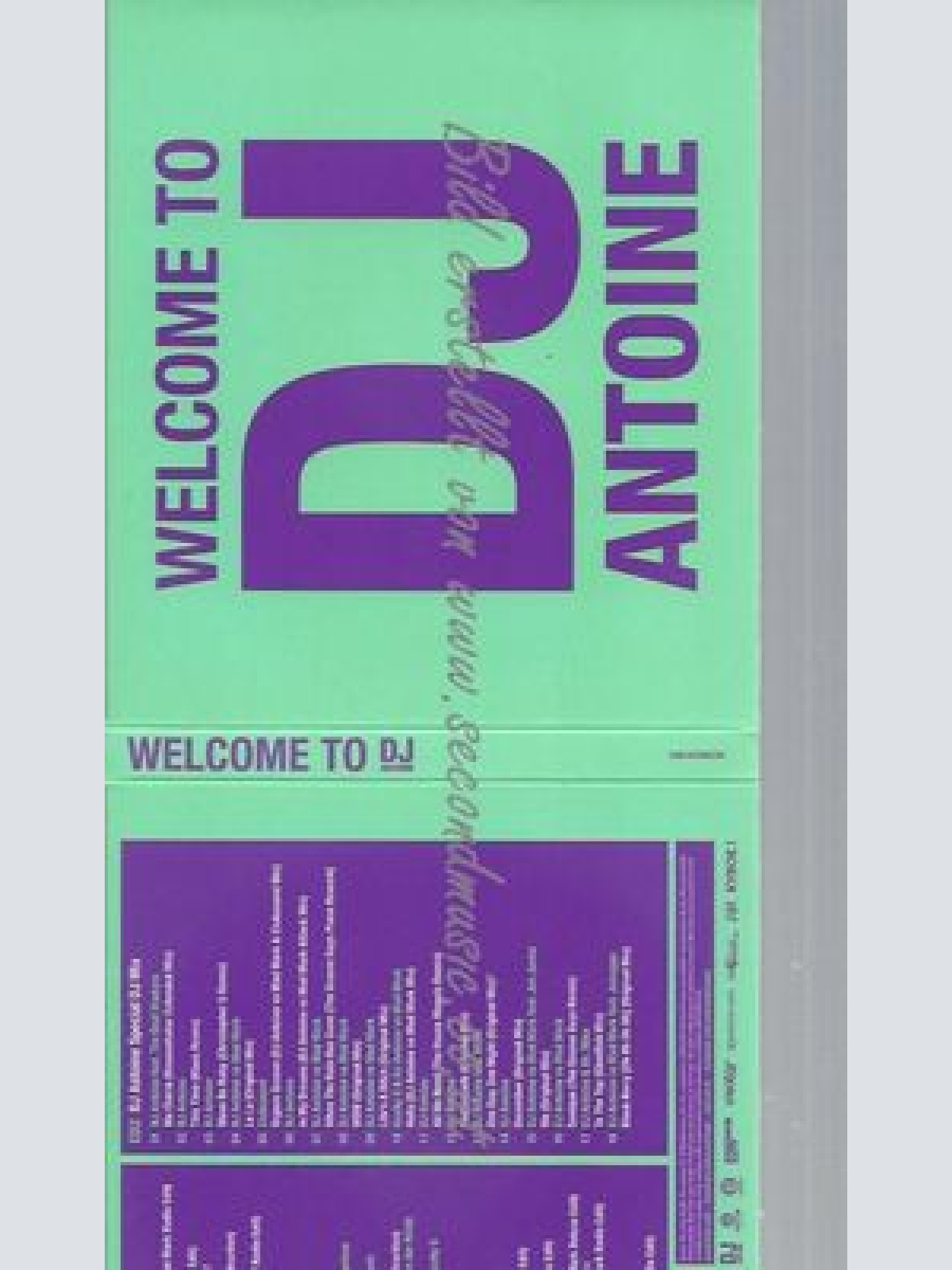 CD--DJ ANTOINE--WELCOME TO DJ ANTOINE