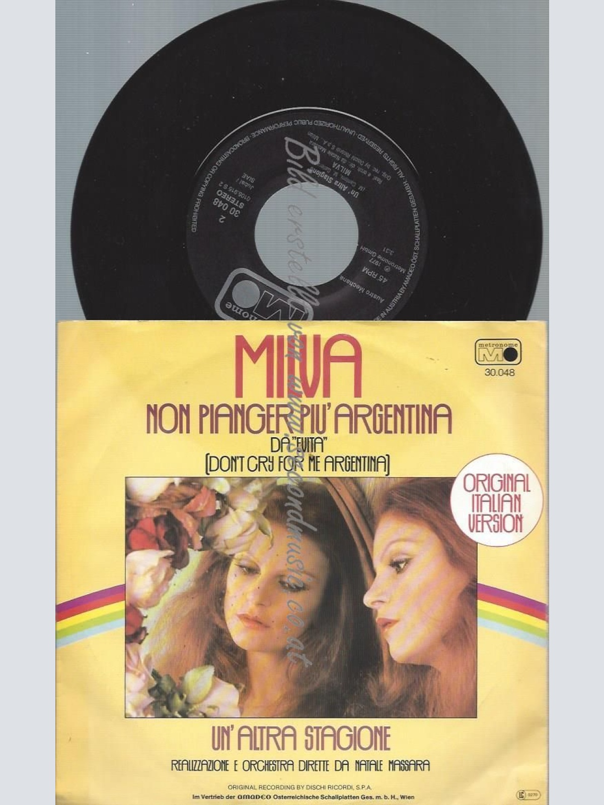 7"   Milva  Non Pianger Più Argentina  //AT