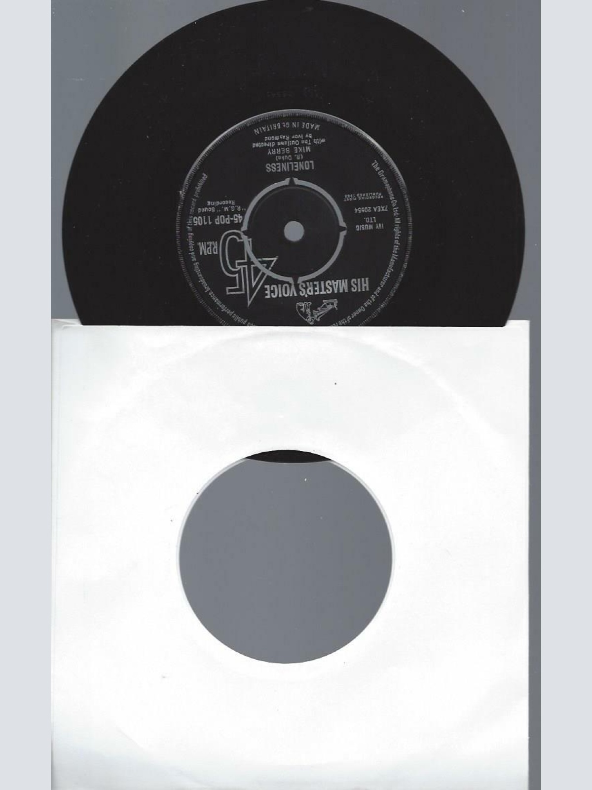 7"   Mike Berry With The Outlaws    Don't You Think It's Time